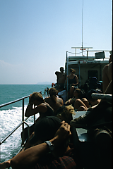 Auf dem Boot von »Ko Samui« nach »Surat Thani«
